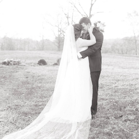 New Handmade Bridal Illusion Wedding Veil - Picture 2 of 7